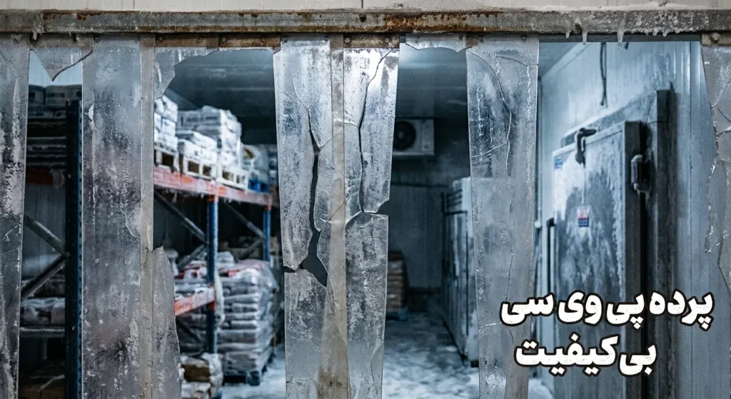 شکنندگی پرده پی وی سی سردخانه